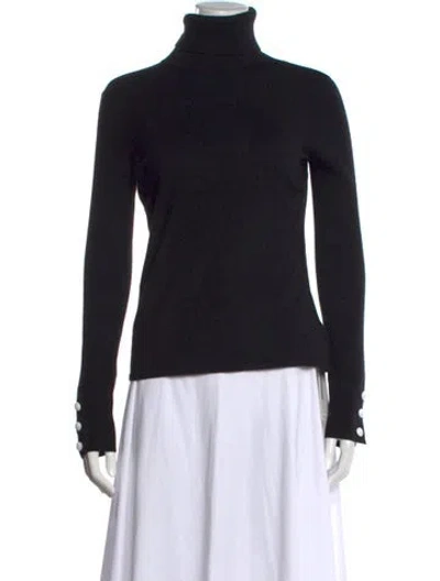 Pre-owned L'agence Turtleneck Sweater In Black