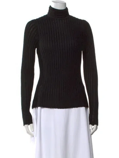 Pre-owned L'agence Turtleneck Sweater In Black