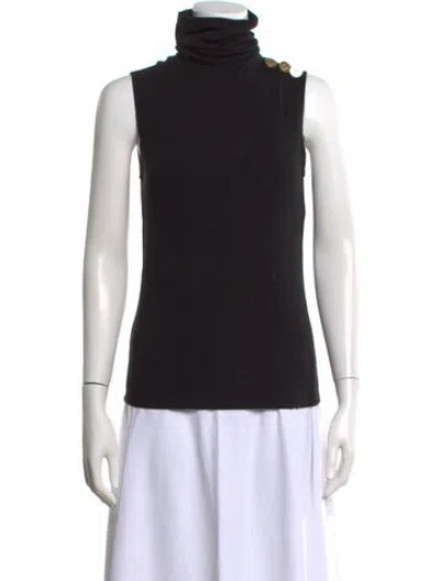 Pre-owned L'agence Turtleneck Sweater In Black