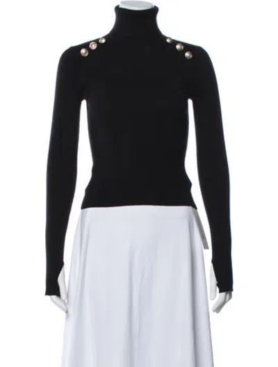 Pre-owned L'agence Turtleneck Sweater In Black