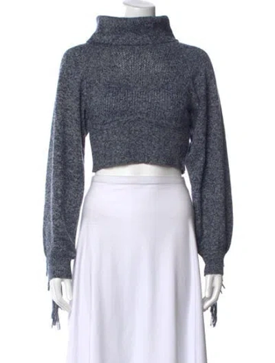 Pre-owned L'agence Turtleneck Sweater In Blue