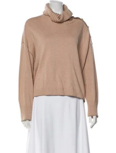 Pre-owned L'agence Turtleneck Sweater In Brown