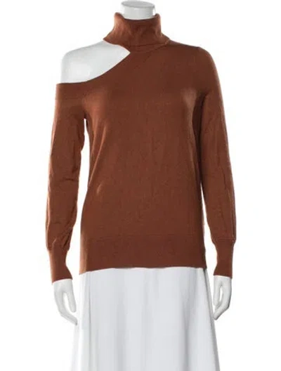 Pre-owned L'agence Turtleneck Sweater In Brown