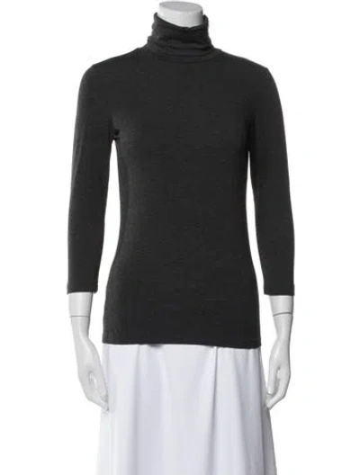Pre-owned L'agence Turtleneck Sweater In Gray