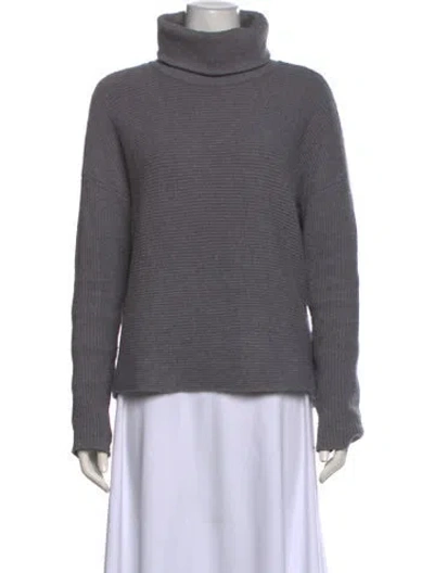 Pre-owned L'agence Turtleneck Sweater In Gray