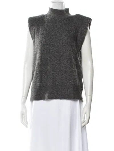 Pre-owned L'agence Turtleneck Sweater In Gray