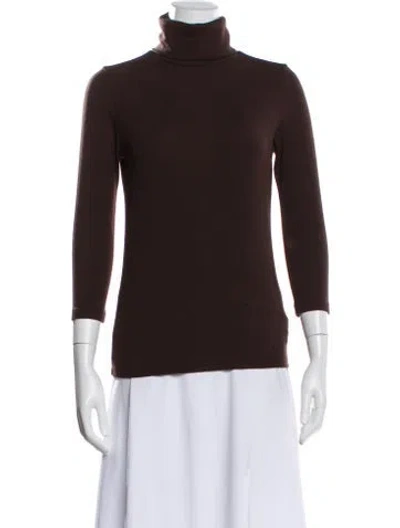 Pre-owned L'agence Turtleneck Sweater In Gray