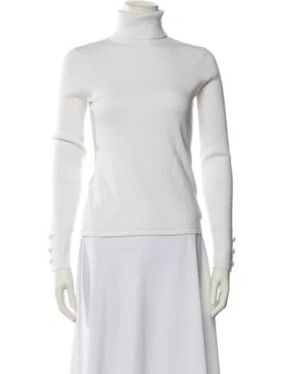 Pre-owned L'agence Turtleneck Sweater In Neutral