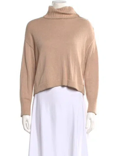 Pre-owned L'agence Turtleneck Sweater In Neutral