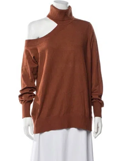 Pre-owned L'agence Turtleneck Sweater In Neutrals