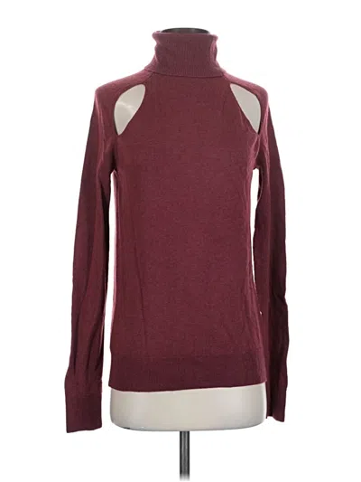 Pre-owned L'agence Turtleneck Sweater In Red