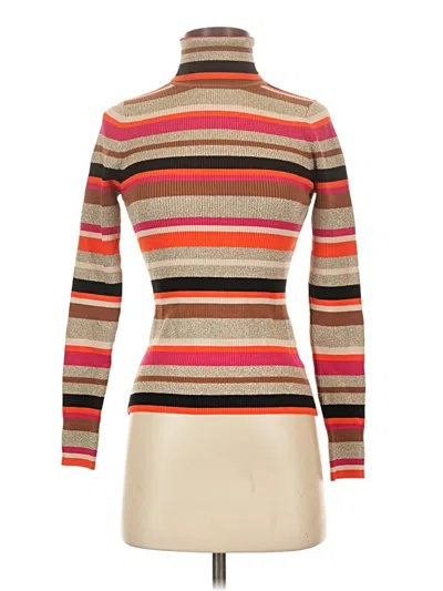 Pre-owned L'agence Turtleneck Sweater In Tan