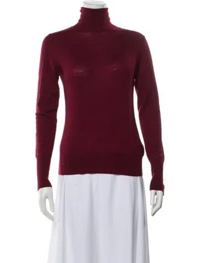 Pre-owned L'agence Turtleneck Sweater W/ Tags In Burgundy