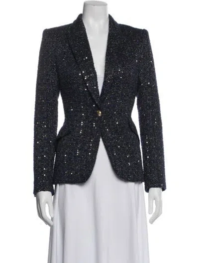 Pre-owned L'agence Tweed Pattern Blazer
