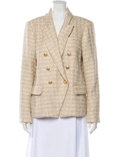 Pre-owned L'agence Tweed Pattern Blazer W/ Tags