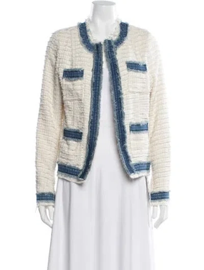 Pre-owned L'agence Tweed Pattern Blazer W/ Tags In Multi