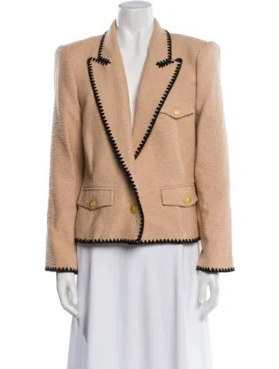 Pre-owned L'agence Tweed Pattern Blazer W/ Tags In Neutral