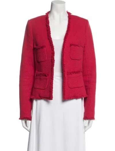 Pre-owned L'agence Tweed Pattern Evening Jacket In Multi