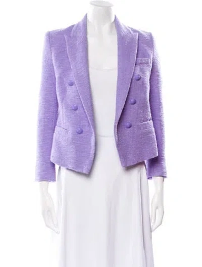 Pre-owned L'agence Tweed Pattern Evening Jacket In Neutral