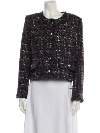 Pre-owned L'agence Tweed Pattern Evening Jacket W/ Tags In Multi