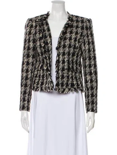 Pre-owned L'agence Tweed Pattern Evening Jacket W/ Tags In Multi