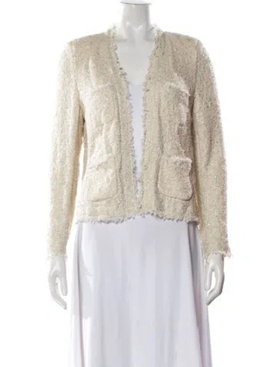 Pre-owned L'agence Tweed Pattern Jacket