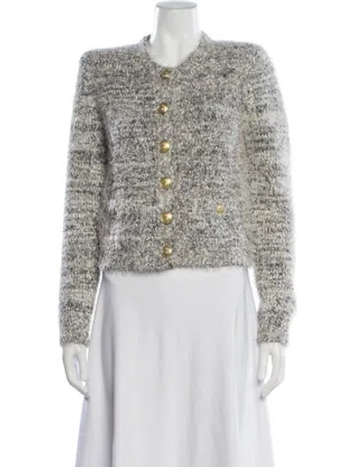 Pre-owned L'agence Tweed Pattern Jacket In Multicolor