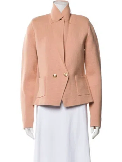 Pre-owned L'agence Tweed Pattern Jacket In Pink
