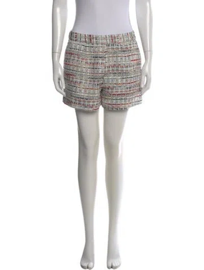 Pre-owned L'agence Tweed Pattern Mini Shorts