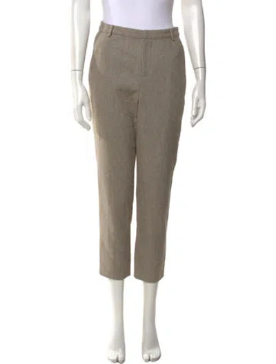 Pre-owned L'agence Tweed Pattern Straight Leg Pants In Neutrals