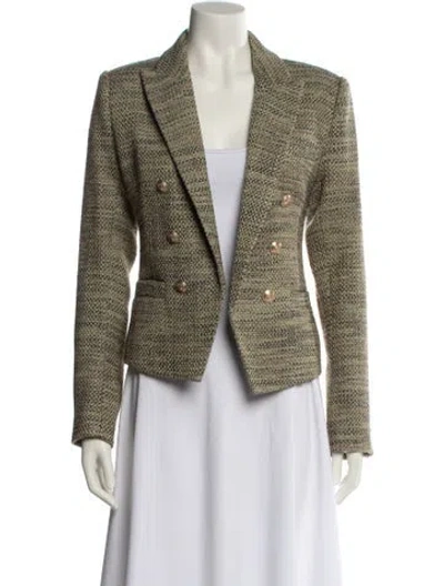 Pre-owned L'agence Tweed Tweed Pattern Blazer W/ Tags In Multi