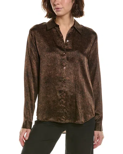 L'agence Tyler Blouse In Brown
