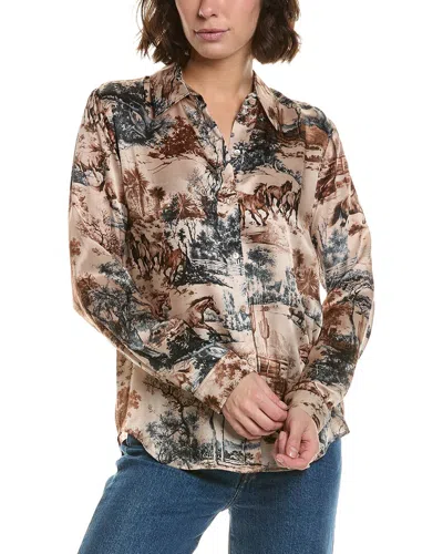 L'agence Tyler Blouse In Brown