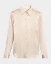 L'agence Tyler Long-sleeve Blouse In Neutral
