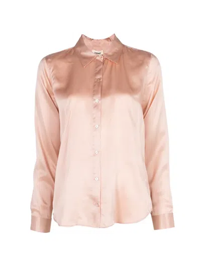 L'agence Tyler Long-sleeve Blouse In Yellow