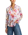 L'agence Tyler Postcard-print Silk Blouse In Multi