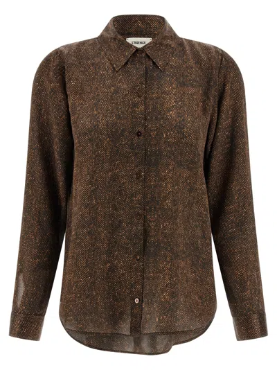 L'agence Tyler Shirt In Brown