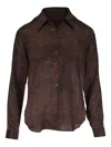L'agence Tyler Shirt In Brown
