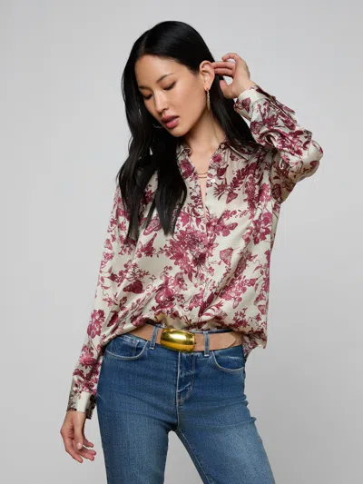 L'AGENCE TYLER SILK BLOUSE
