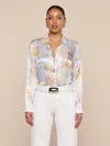 L'agence Tyler Silk Blouse In Multi