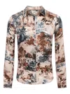 L'agence Tyler Silk Blouse In Brown