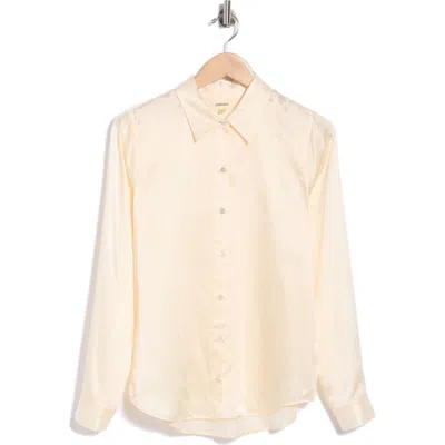L'agence Tyler Silk Blouse In Neutral