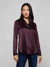 L'agence Tyler Silk Blouse In Multi