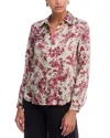 L'agence Tyler Silk Button-front Blouse In Multi