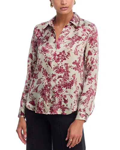 L'agence Tyler Silk Blouse In Multi