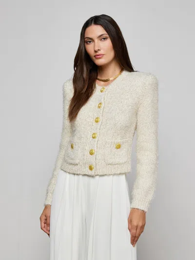 L'agence Una Knit Cardigan In Multi
