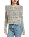 L'agence Una Knit Cardigan In Gray