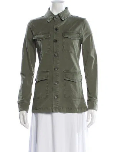 Pre-owned L'agence Utility Jacket In Green