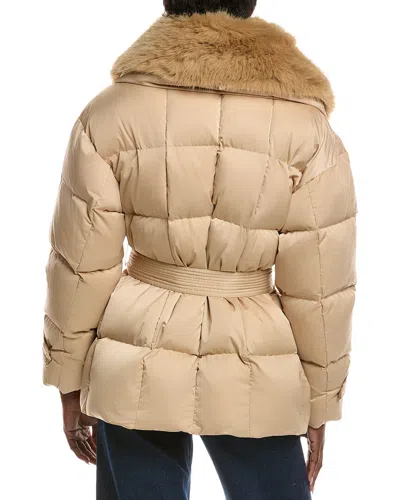 L'agence Vail Puffer Down Coat In Brown