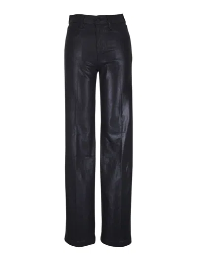 L'agence Stretch Denim Coated Jeans In Black